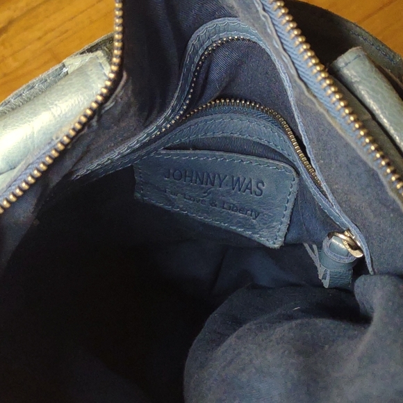 Johnny Was Bohemian Leather Hobo Purse - Picture 5 of 6